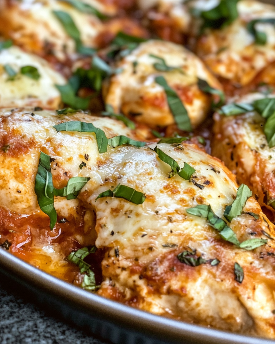 Savory baked Italian angel chicken
