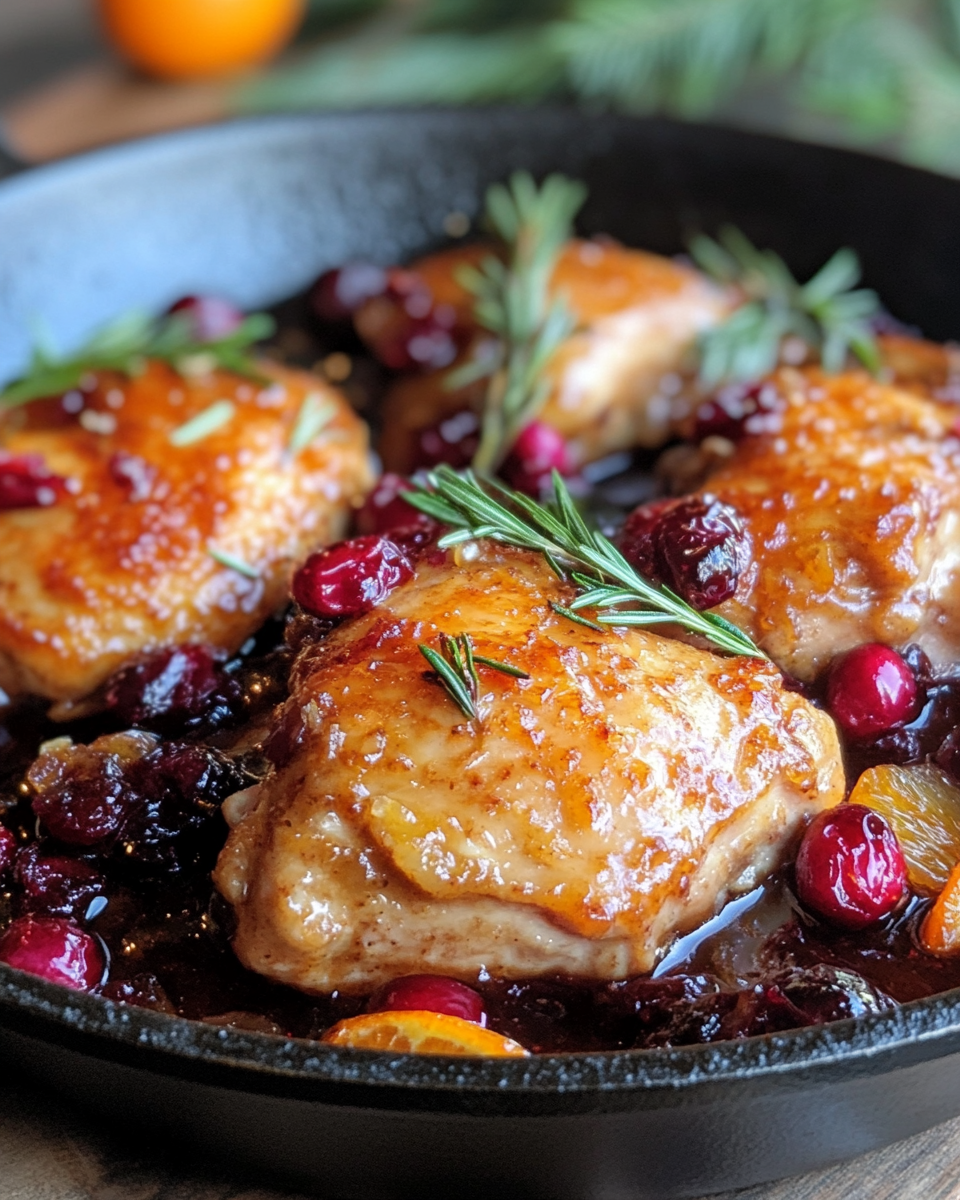 Step by step Cranberry Orange Chicken