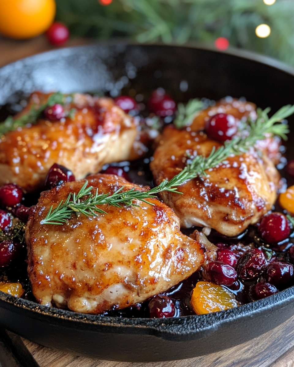 Skillet Cranberry Orange Chicken