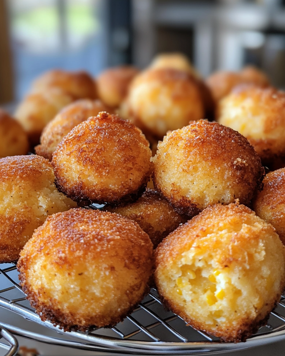 Golden Honey Butter Cornbread muffins ready to serve