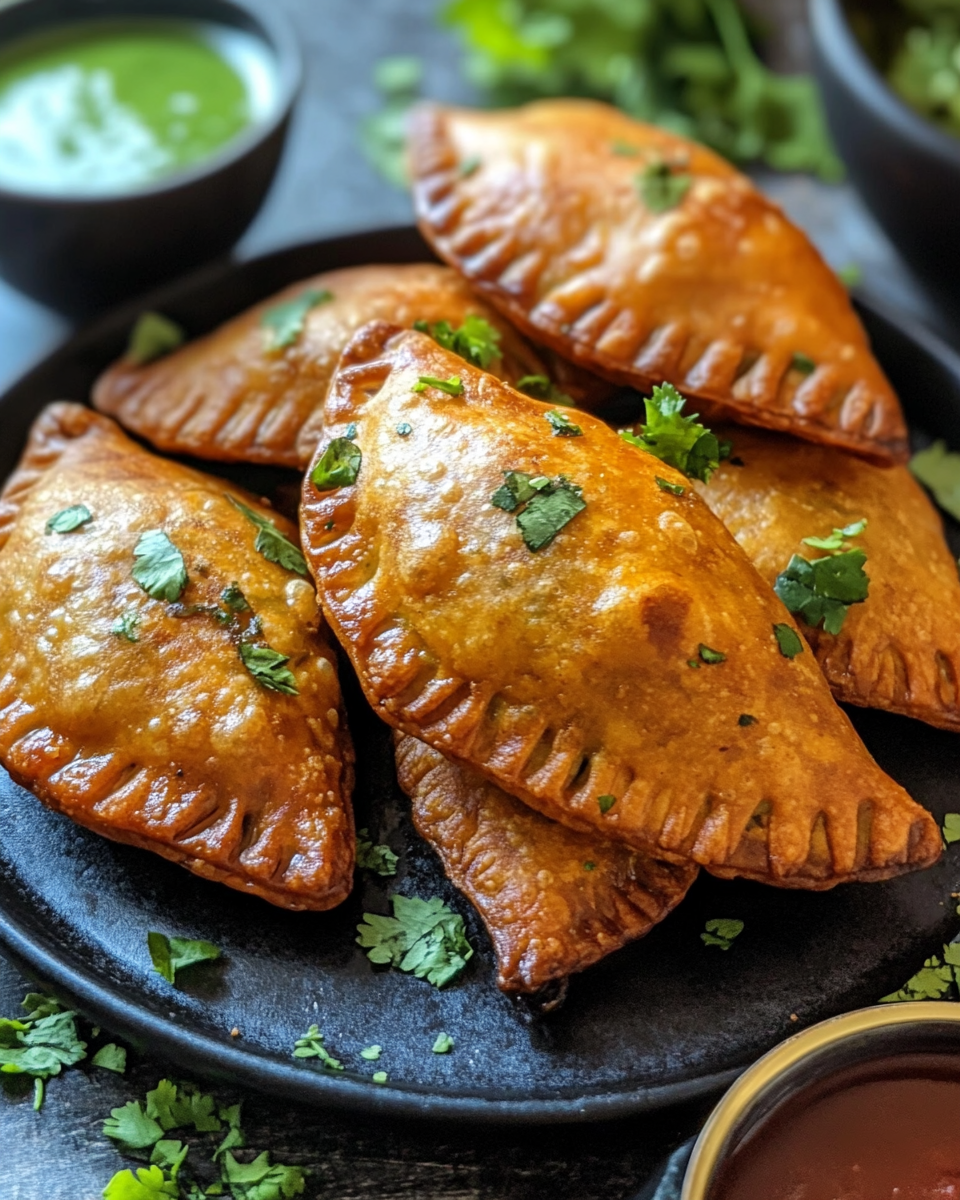 Spiced samosa patties - crispy vegan treat