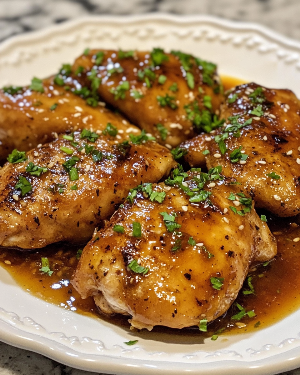 Close-up of a single spicy honey lime chicken piece being held