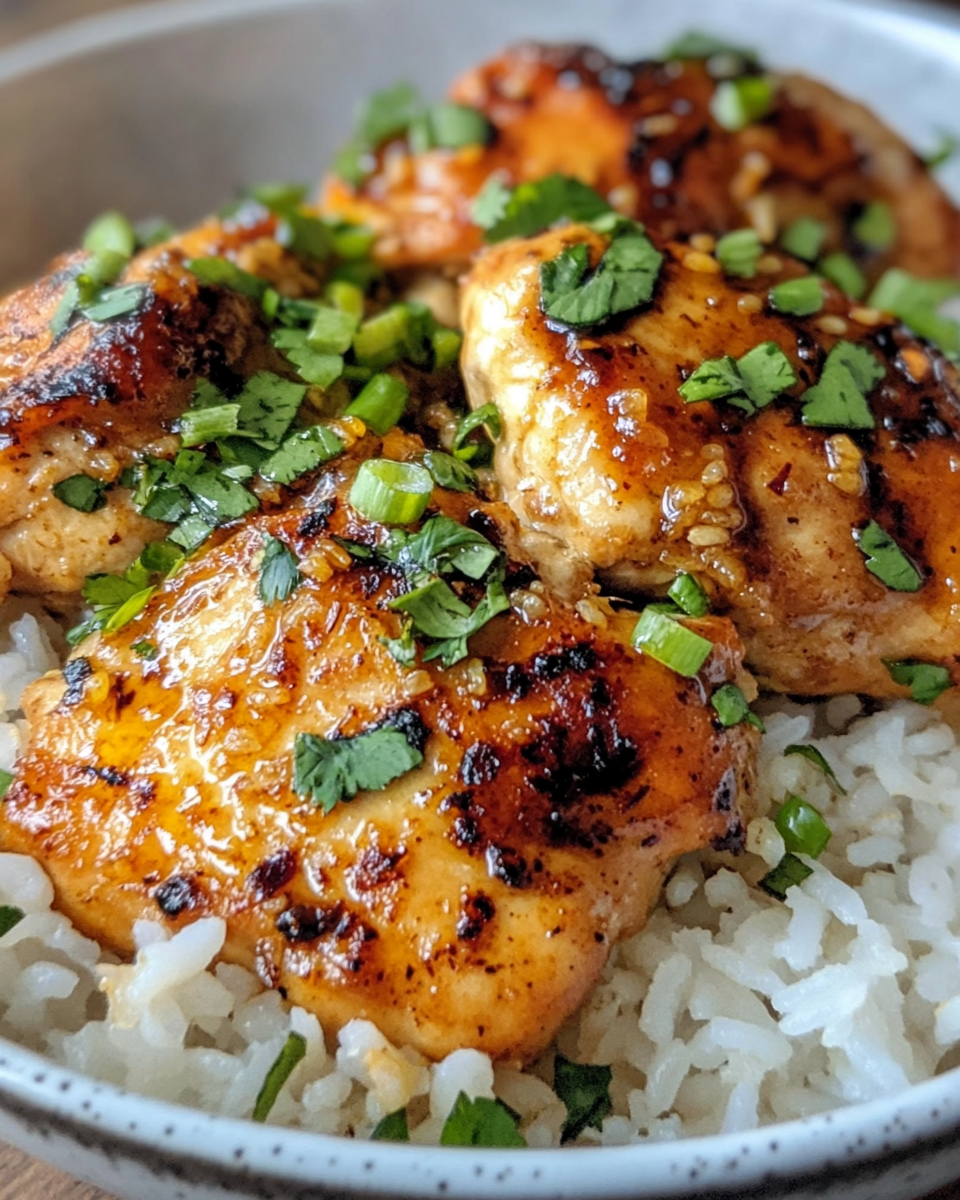 Finished pressure cooker bowl with tofu and broccolini