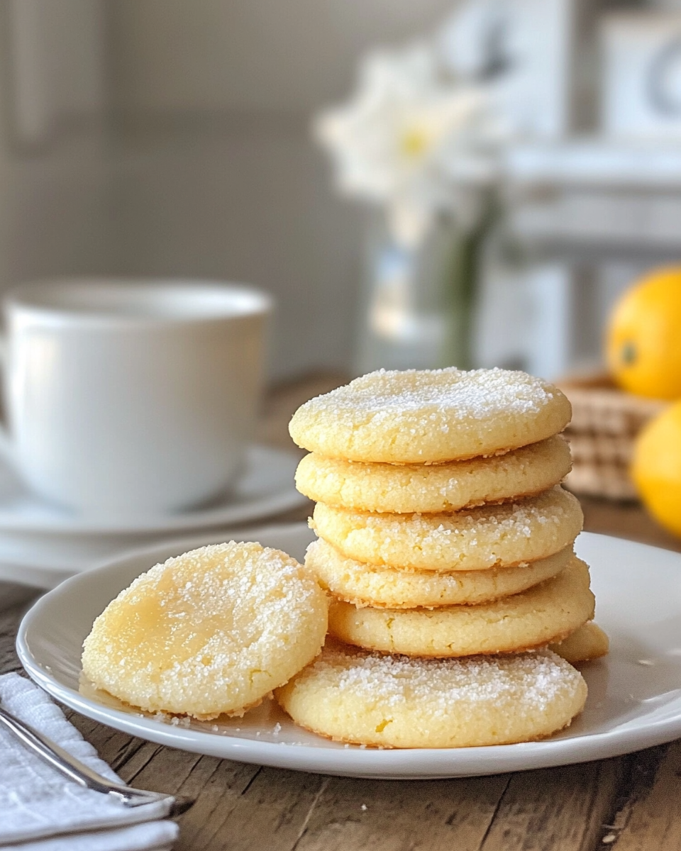 Perfect lemon meltaway cookies ready to enjoy anytime