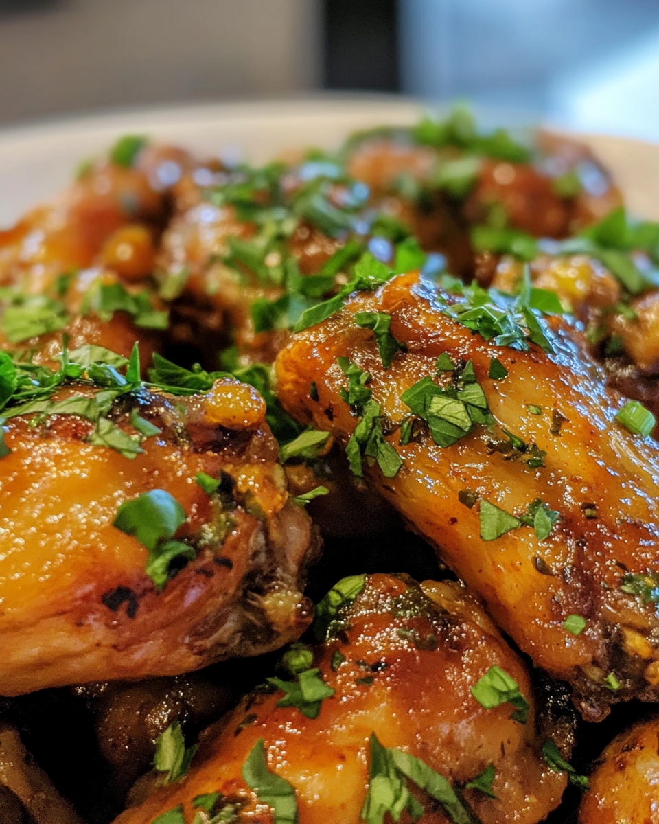 ingredients for sweet and spicy chicken wings