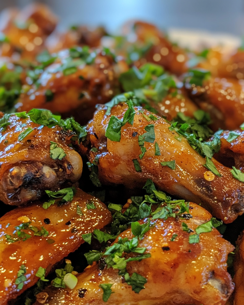 sweet and spicy chicken wings