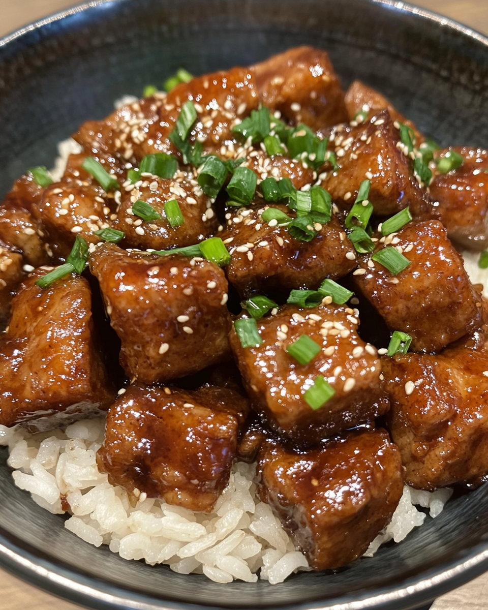 Ingredients for caramelized pork preparation