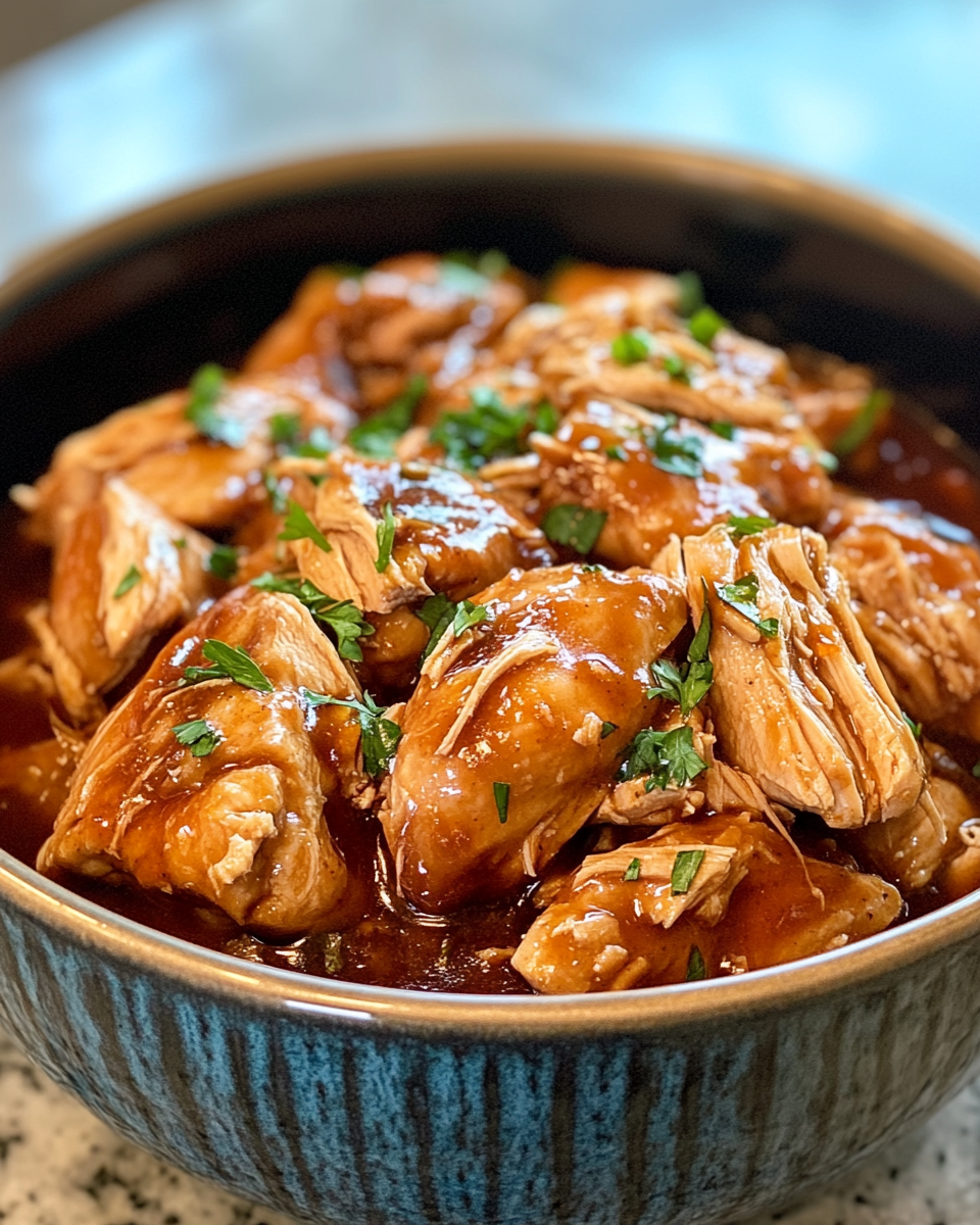 Sweet Hawaiian Crockpot Chicken close-up