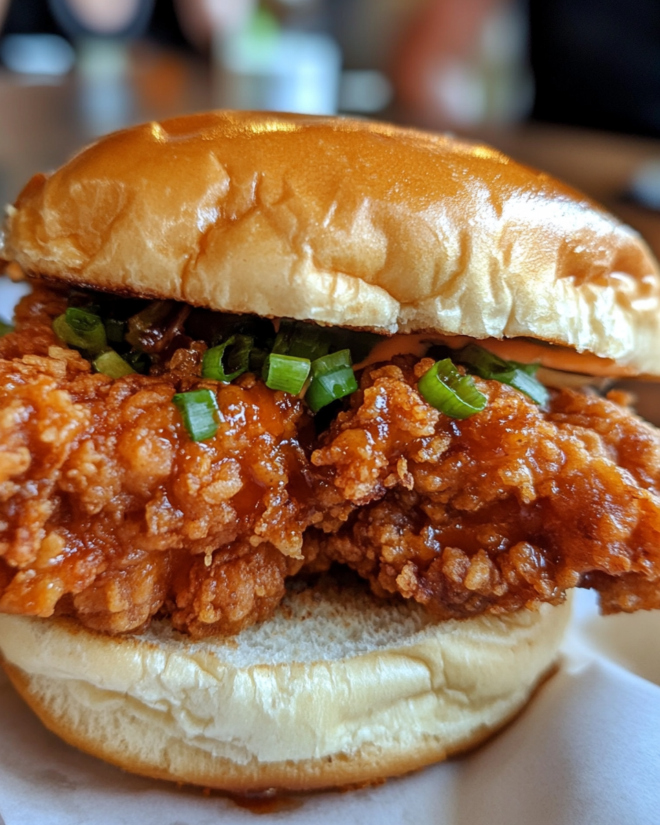 Thai fried chicken sandwich ingredients and marinade in bowl