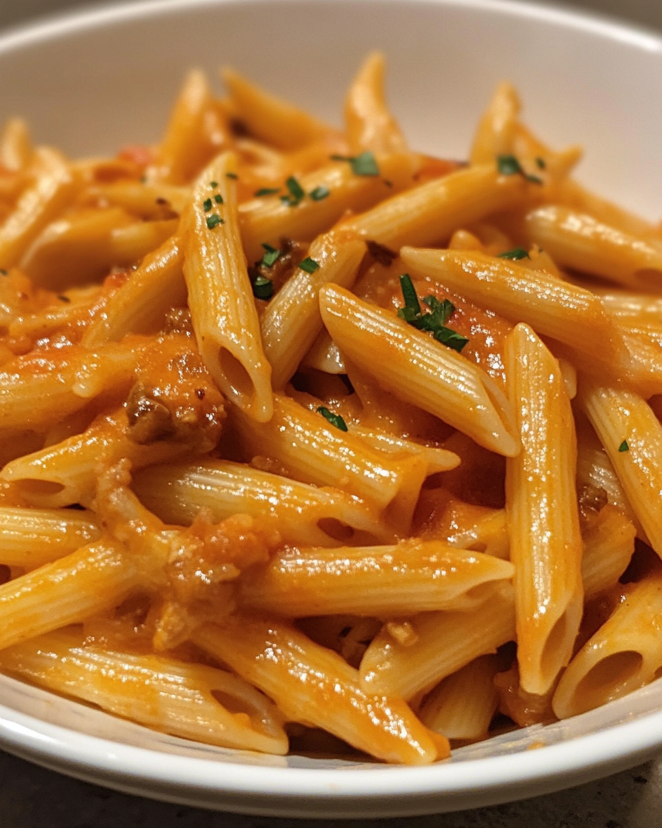 Pressure cooker pasta with veggies and cheese